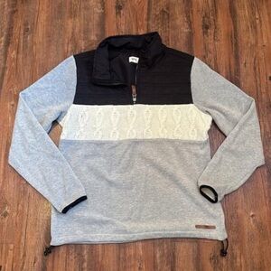 BKE Gray and Black Women's Zip Up Sweater